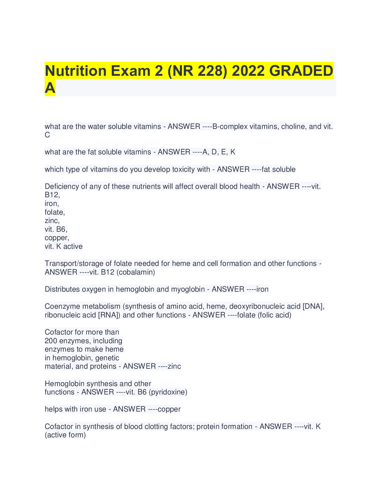 Preview image for Nutrition Exam 2 (NR 228)